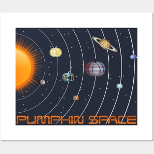 Pumpkin Solar System Pumpkin Space Posters and Art